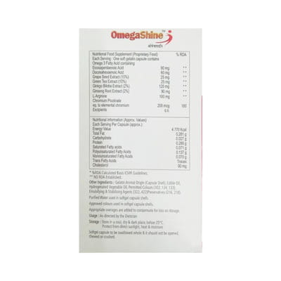 Omegashine Strip Of 10 Capsules