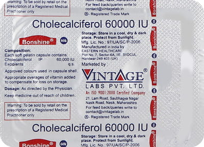 Bonshine 60k Strip Of 4 Capsules