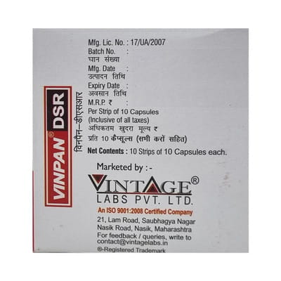 Vinpan Dsr Strip Of 10 Capsules