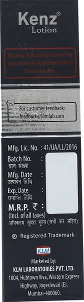 Kenz 2% Bottle Of 60ml Lotion