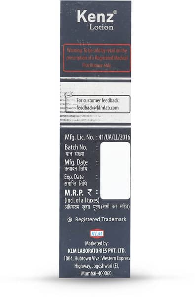 Kenz 2% Bottle Of 60ml Lotion