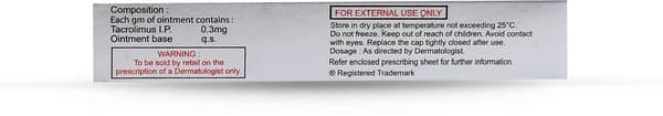 Tecum 0.03% Tube Of 10gm Ointment