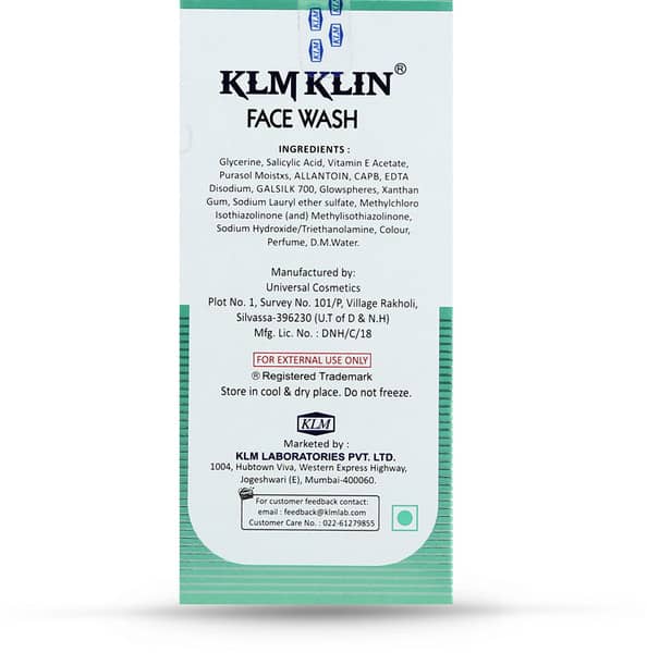 Klm Klin Tube Of 50ml Face Wash