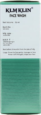 Klm Klin Tube Of 50ml Face Wash