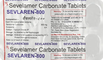 Sevlaren 800mg Strip Of 10 Tablets