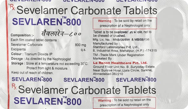 Sevlaren 800mg Strip Of 10 Tablets