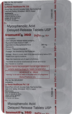 Immutil S 360mg Strip Of 10 Tablets
