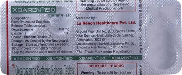 Xbaren 150mg Strip Of 10 Tablets