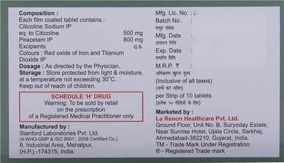 Colihenz P 800mg Strip Of 10 Tablets