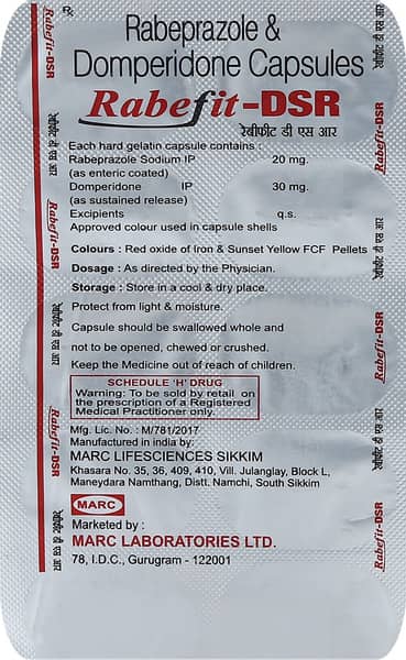 रैबफ़िट डीएसआर की स्ट्रिप 10 कैप्सूल्स