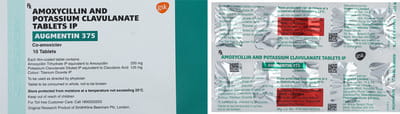 Augmentin 375mg Strip Of 10 Tablets