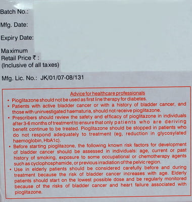 Gluconorm Pg 2mg Strip Of 15 Tablets