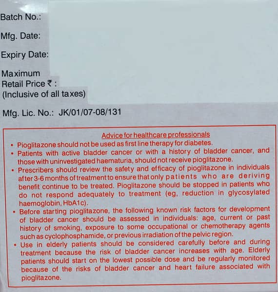 Gluconorm Pg 2mg Strip Of 15 Tablets