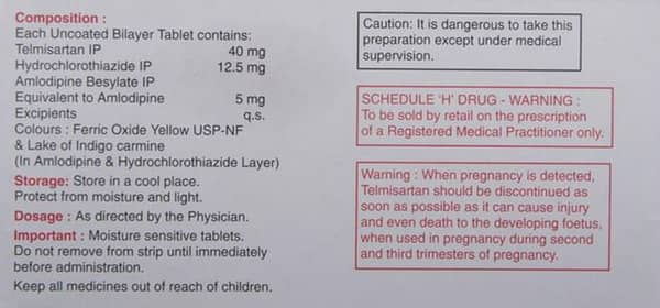 तेल्मा-एएम एच 40 टैबलेट