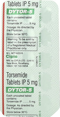 Dytor 5mg Strip Of 15 Tablets