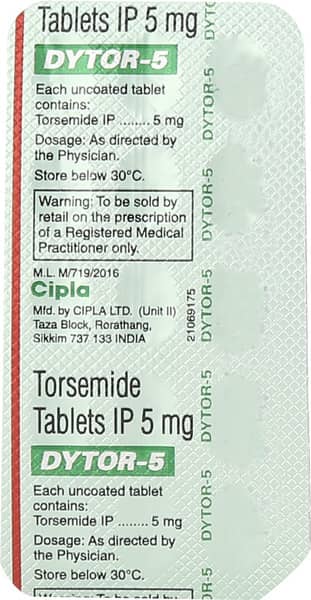 Dytor 5Mg Strip Of 15 Tablets
