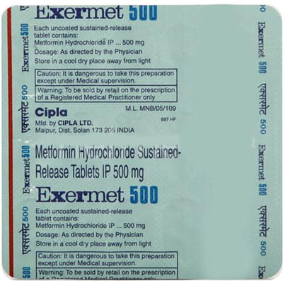 Exermet 500mg Strip Of 15 Tablets
