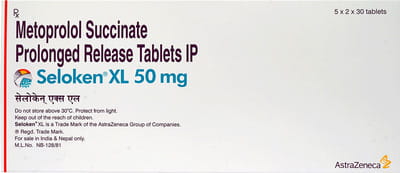 Seloken Xl 50mg Strip Of 30 Tablets