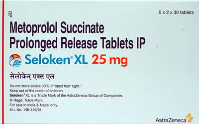 Seloken Xl 25mg Strip Of 30 Tablets