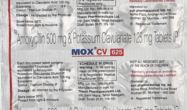 Mox CV 625 Tablet
