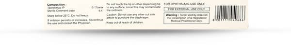 Talimus 0.1% Tube Of 5Gm Eye Ointment