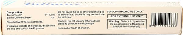 Talimus 0.1% Tube Of 5Gm Eye Ointment