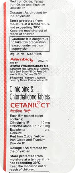 Cetanil Ct Strip Of 10 Tablets