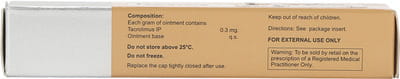 Tacrovera 0.03% Oint 10gm