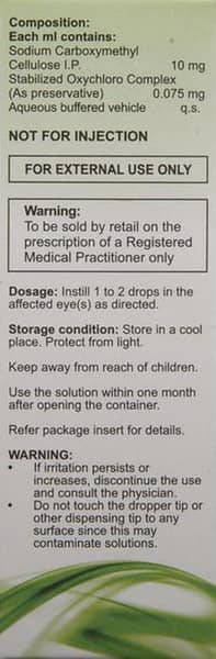 Ontears Geldrops 1% Bottle Of 15ml Eye Drops