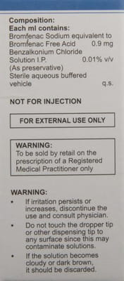 Navibrom 0.09% Bottle Of 5ml Eye Drops