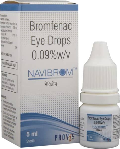 Navibrom 0.09% Bottle Of 5ml Eye Drops