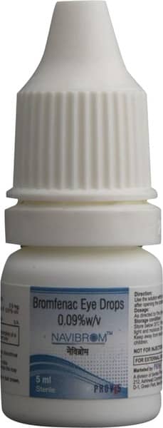 Navibrom 0.09% Bottle Of 5ml Eye Drops