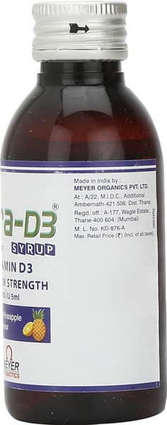 Ultra D3 Pineapple Flavour 1000iu Bottle Of 100ml Syrup