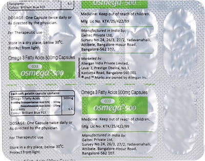 Osmega 500mg Strip Of 10 Capsules