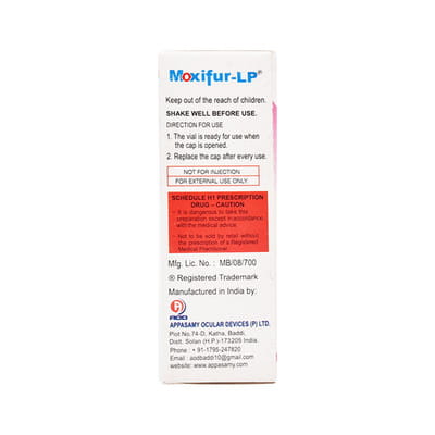 Moxifur Lp Bottle Of 5ml Eye Drops