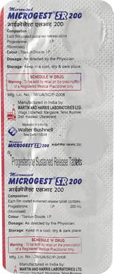 Microgest Sr 200mg Strip Of 10 Tablets