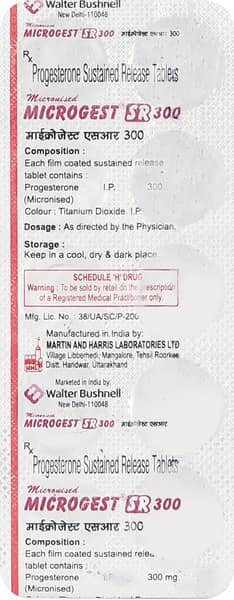 Microgest Sr 300mg Strip Of 10 Tablets