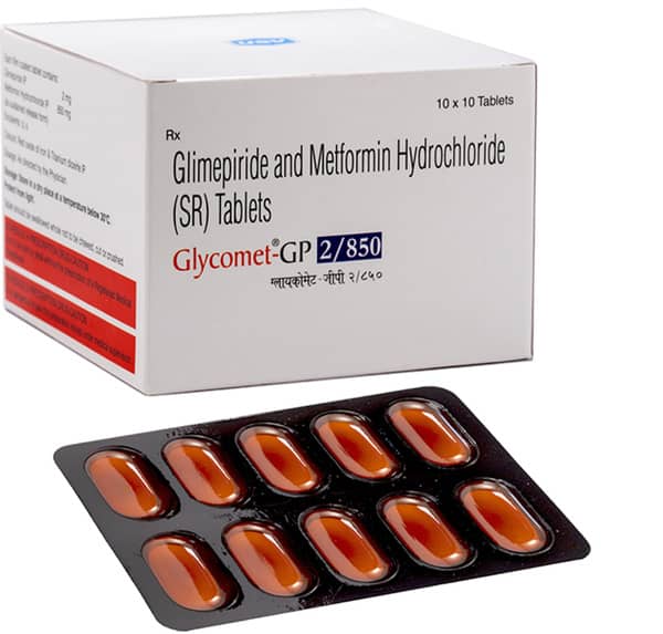 Glycomet Gp 2/850mg Strip Of 10 Tablets