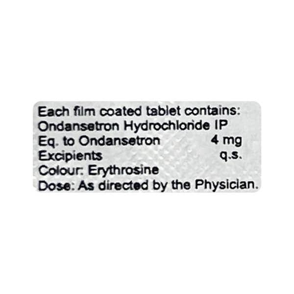 Ondet 4mg Strip Of 10 Tablets