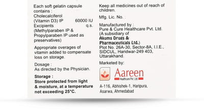 D3 Sure 60k Strip Of 4 Capsules