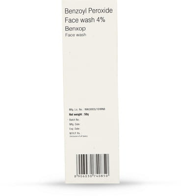Benxop 4% Face Wash - 50gm