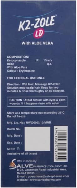 K2 Zole Ld 1% Solu