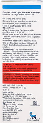 Ryzodeg Flextouch 100iu Pre Filled Pen Of 3ml Solution For Injection