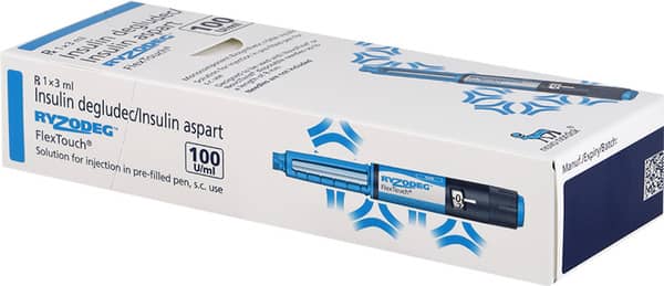 Ryzodeg Flextouch 100iu Pre Filled Pen Of 3ml Solution For Injection