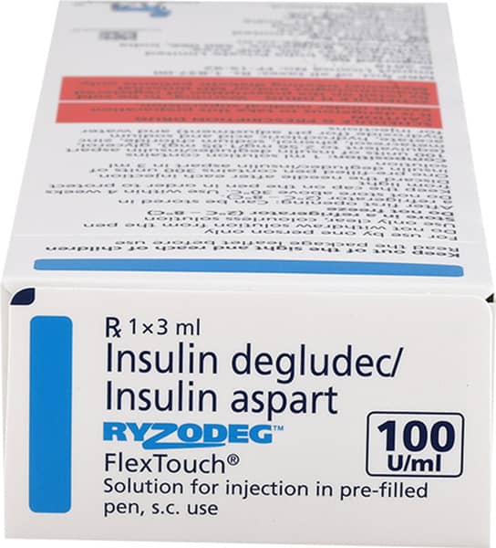 Ryzodeg Flextouch 100iu Pre Filled Pen Of 3ml Solution For Injection
