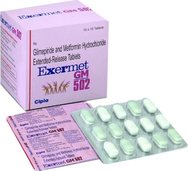 Exermet Gm 502Mg Strip Of 15 Tablets
