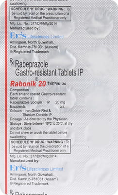 Rabonik 20mg Strip Of 15 Tablets