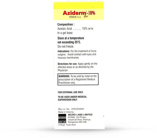 Aziderm 10% Gel