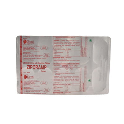 Zipcramp Strip Of 10 Tablets
