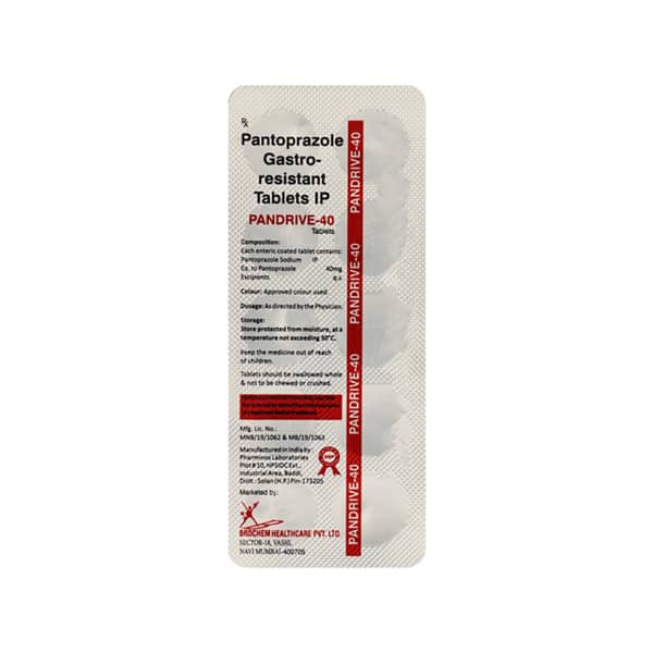 Pandrive 40mg Strip Of 10 Tablets